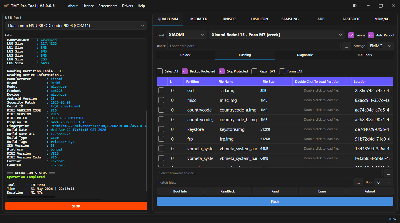 TMT Pro Tool Dashboard